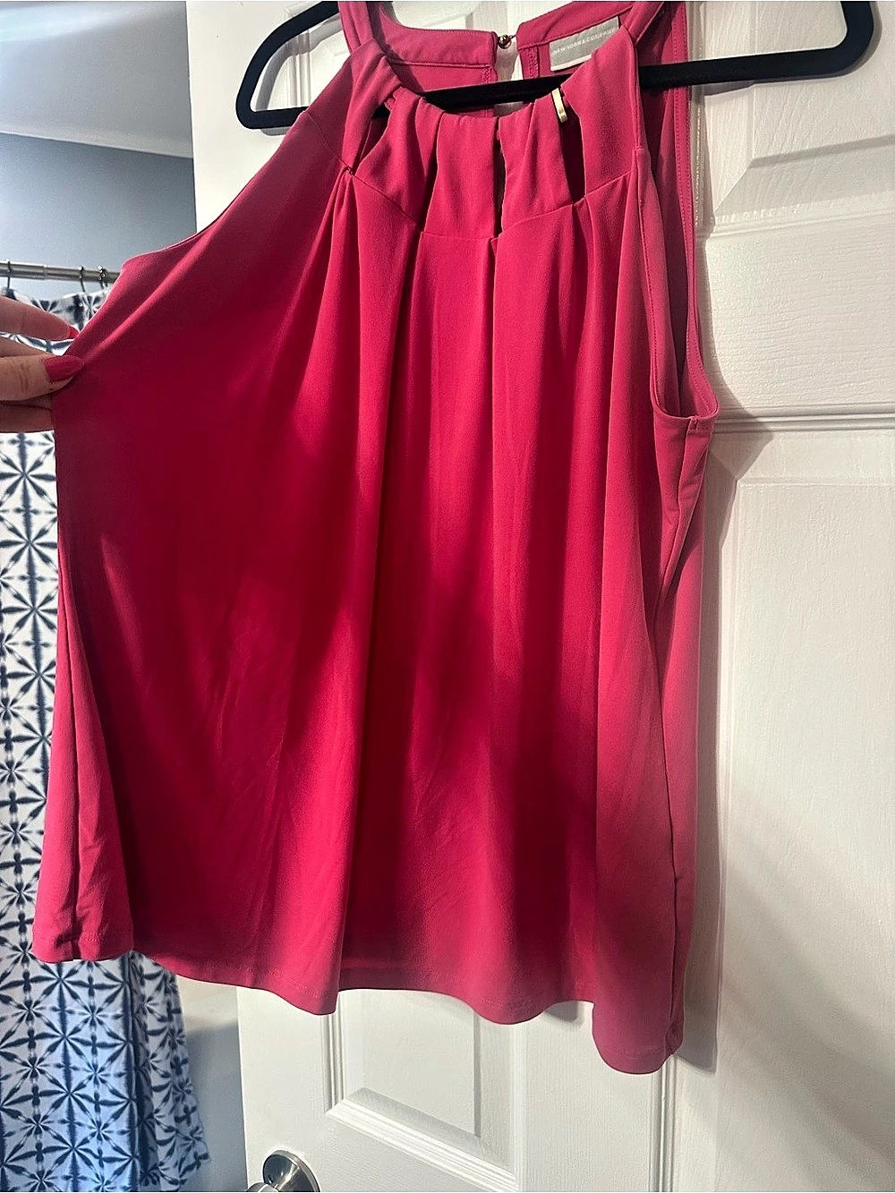 Ann Taylor Pleated Mini Dress in Pink Size XL Like New